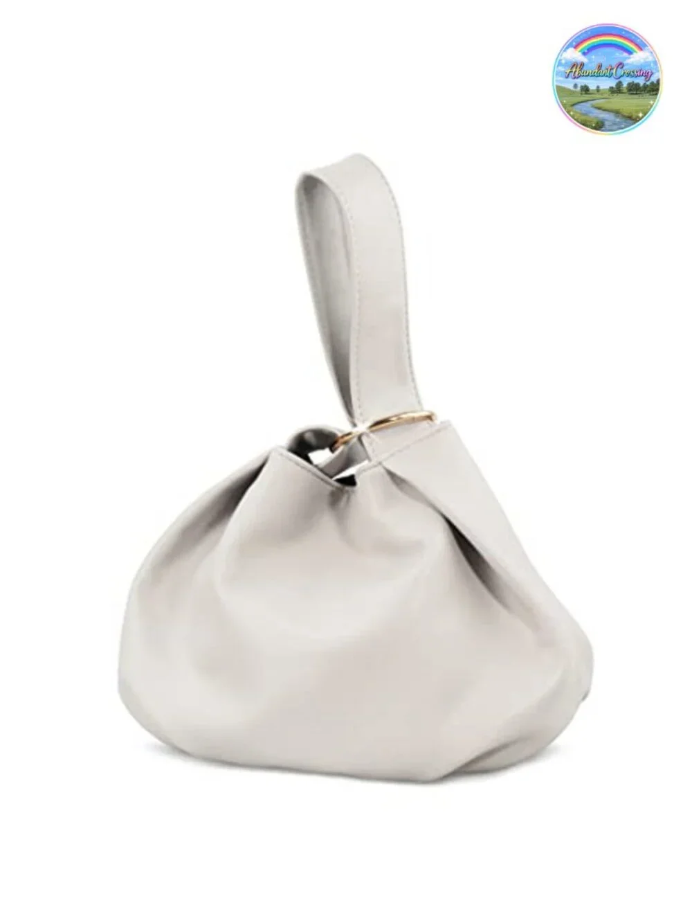 Vegan Leather Hobo Top Handle Bag Wristlet Clutch